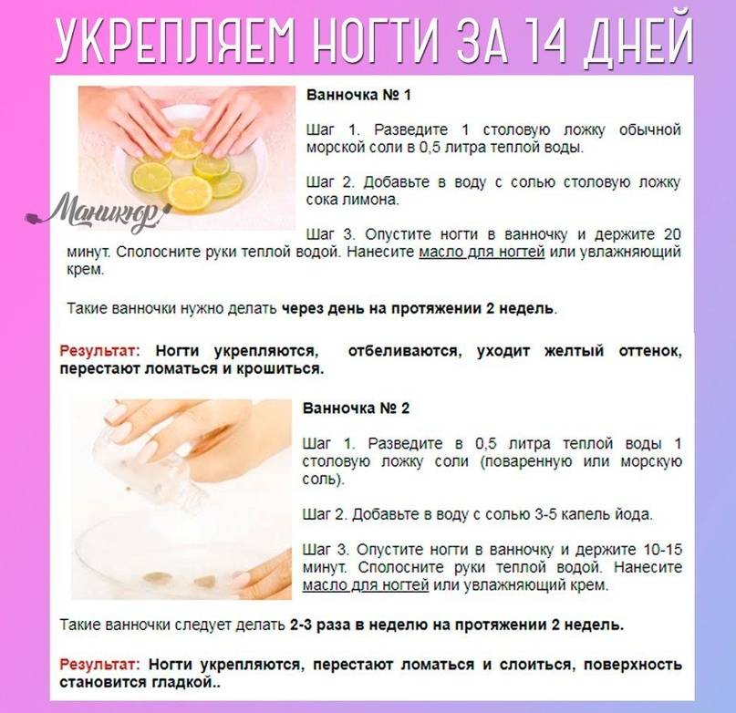 Маски для укрепления ногтей в домашних условиях