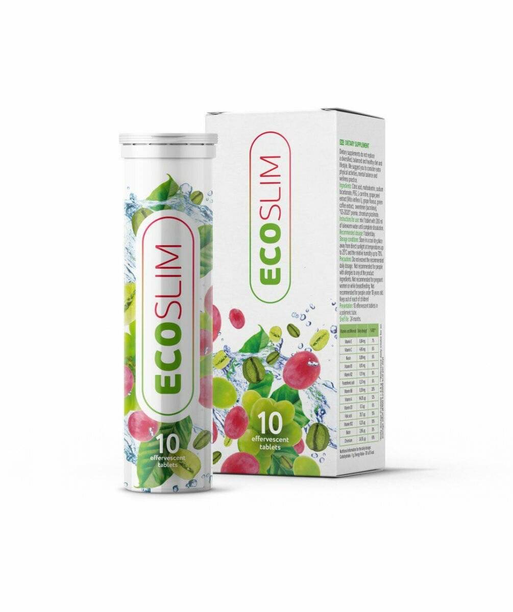 Шипучка eco slim расщепляет и выводит жиры