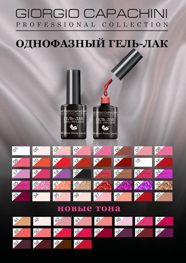 Палитра гель-лака джорджио капачини