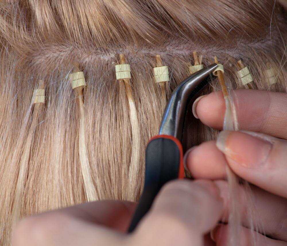 Как делается коррекция нарощенных волос | actualbeauty