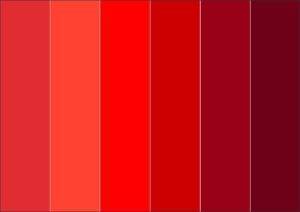 оттенки красного