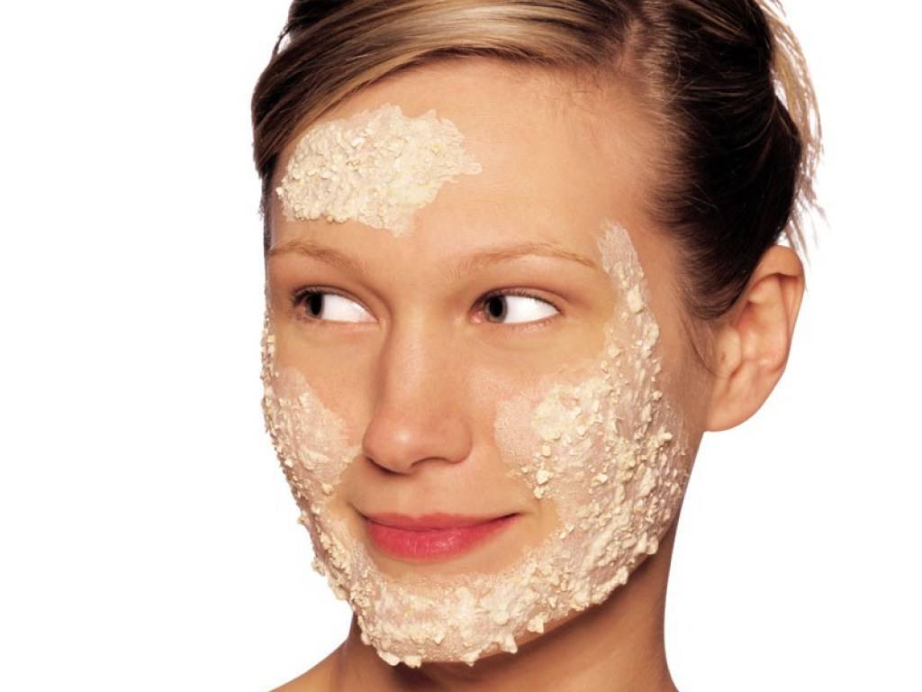 овсянка на лице