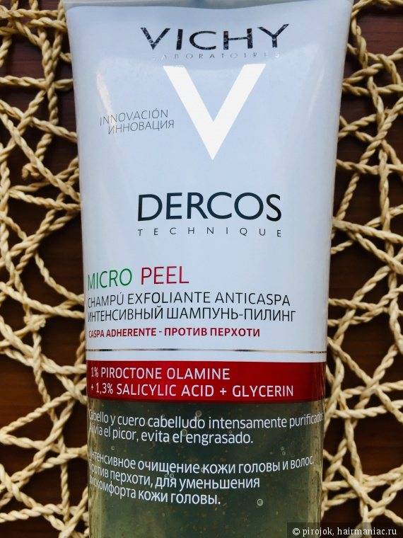 Шампунь-пилинг от виши (vichy) dercos micro peel (деркос микро пил): что входит в состав, какова польза для волос и кожи головы, как его применять?