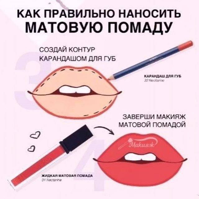 Как правильно красить губы красной помадой