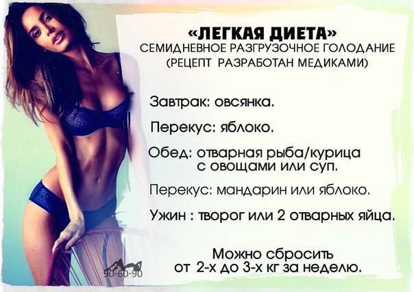 Как похудеть на 10 кг за неделю: диеты и упражнения для дома