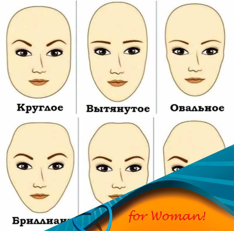 Правильная форма бровей для разных типов лица