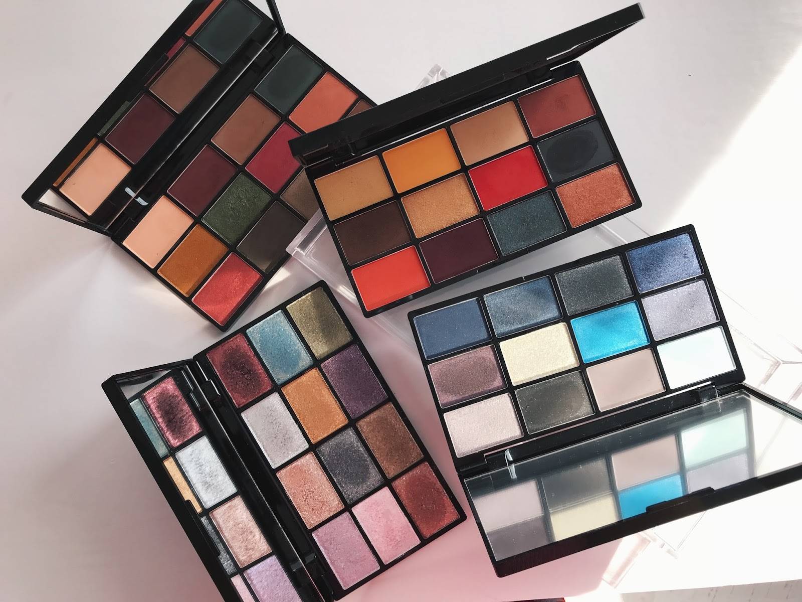 Nyx ultimate multi-finish electric shadow palette swatches & review