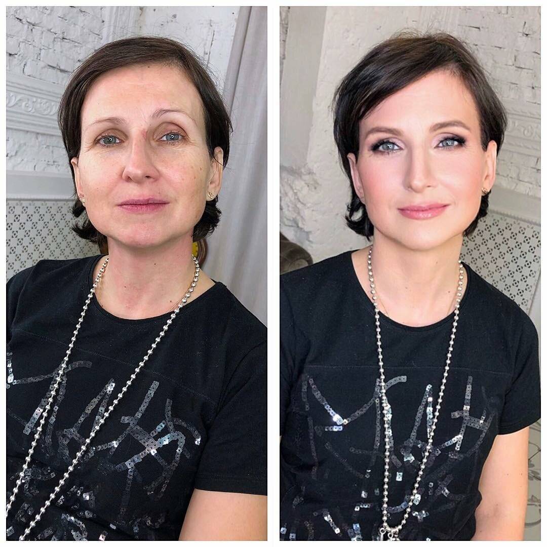 ? макияж для женщин после 60 - 65 лет: фото, ⏰ пошаговое видео