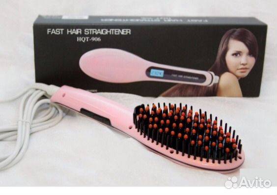 Расческа-выпрямитель fast hair straightener - тренд 2023 года