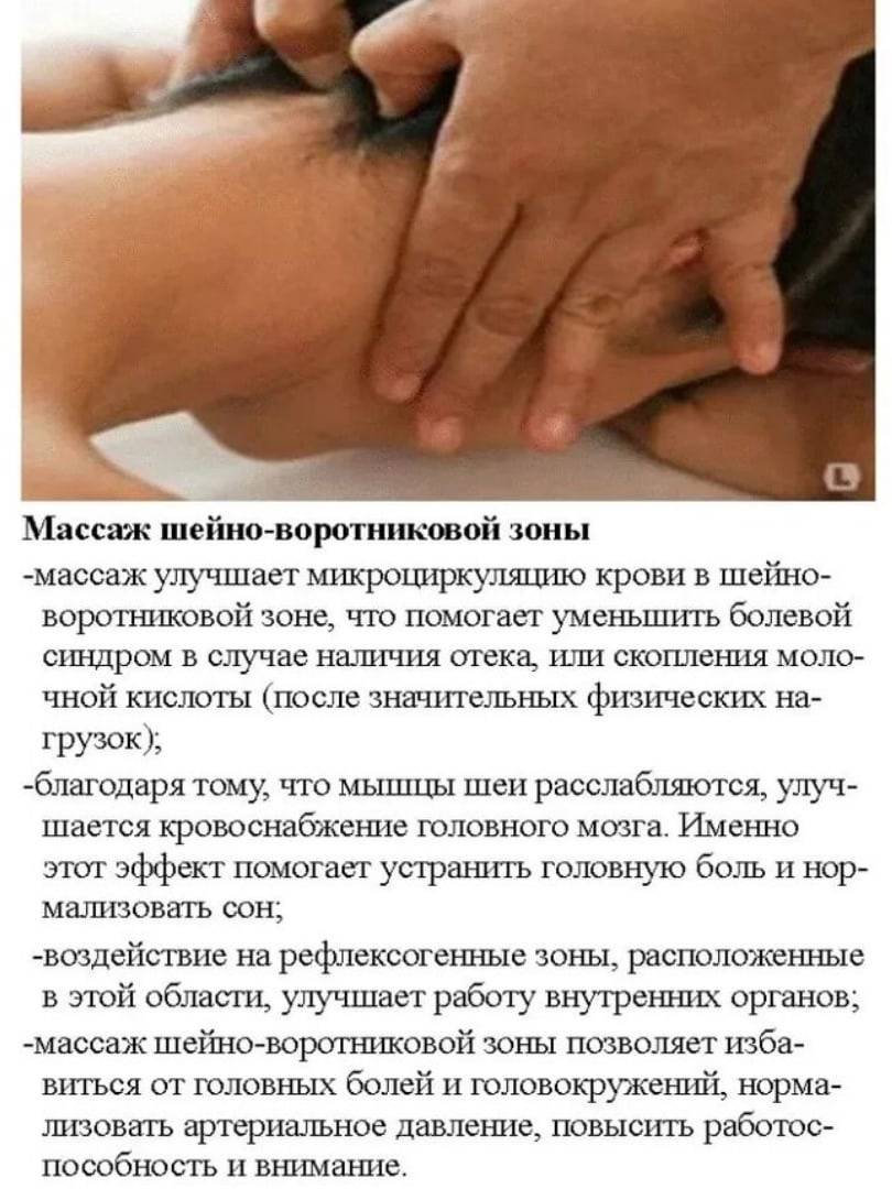 Массаж воротниковой зоны