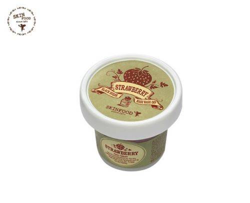 Skinfood black sugar mask wash off honey, strawbarry