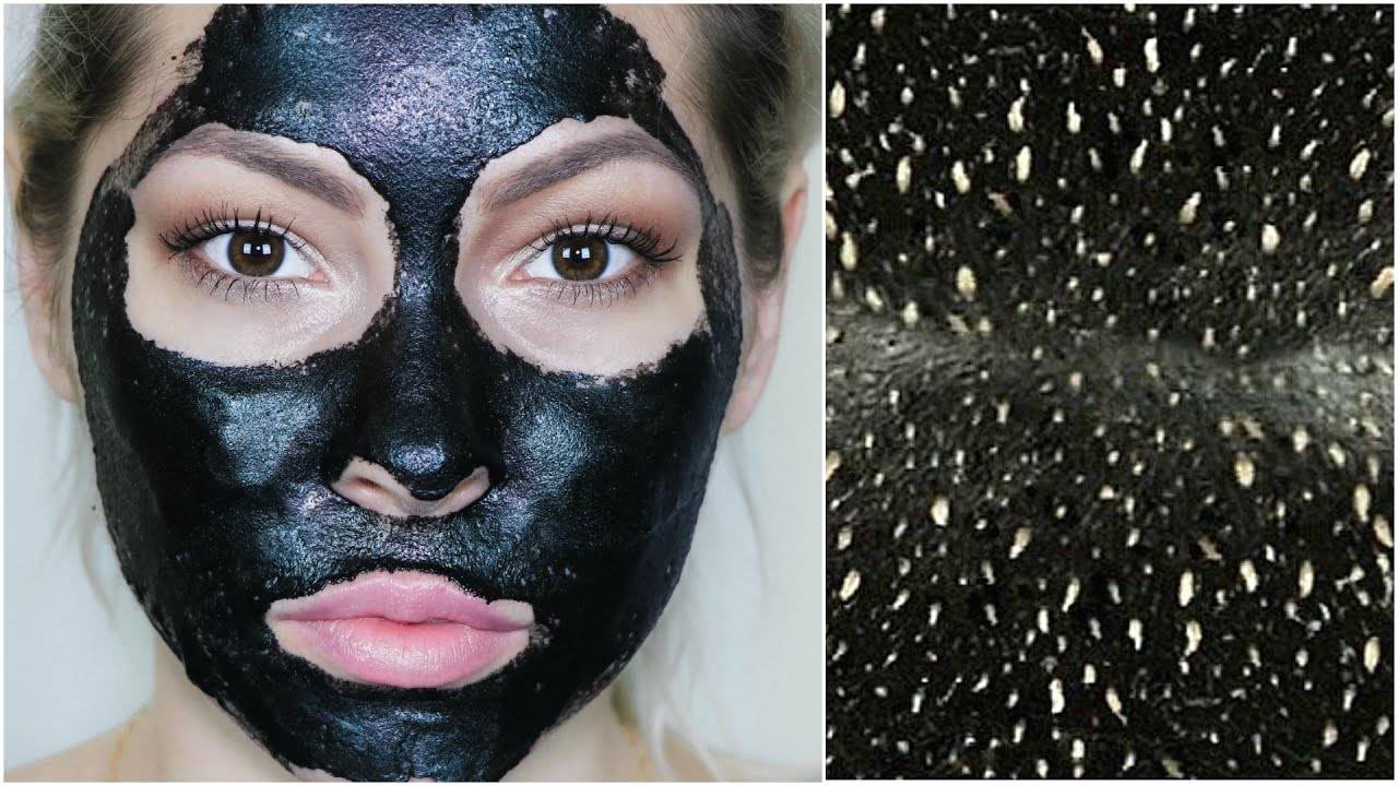 Черная маска из угля и желатина – одно из лучших средств