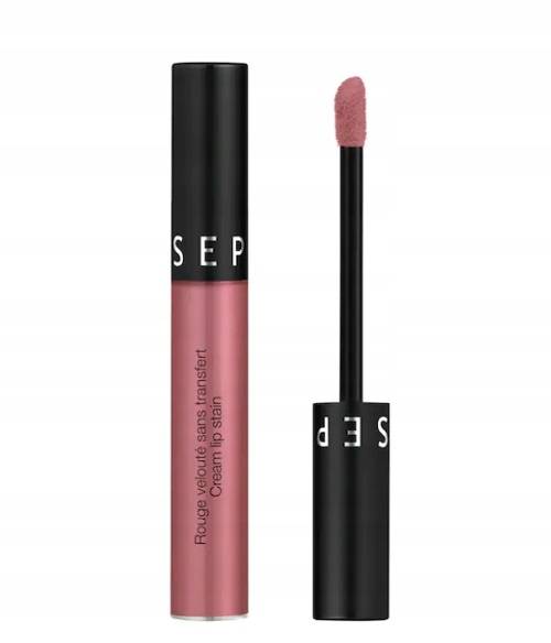 Sephora collection cream lip stain liquid lipstick 17 dark red review