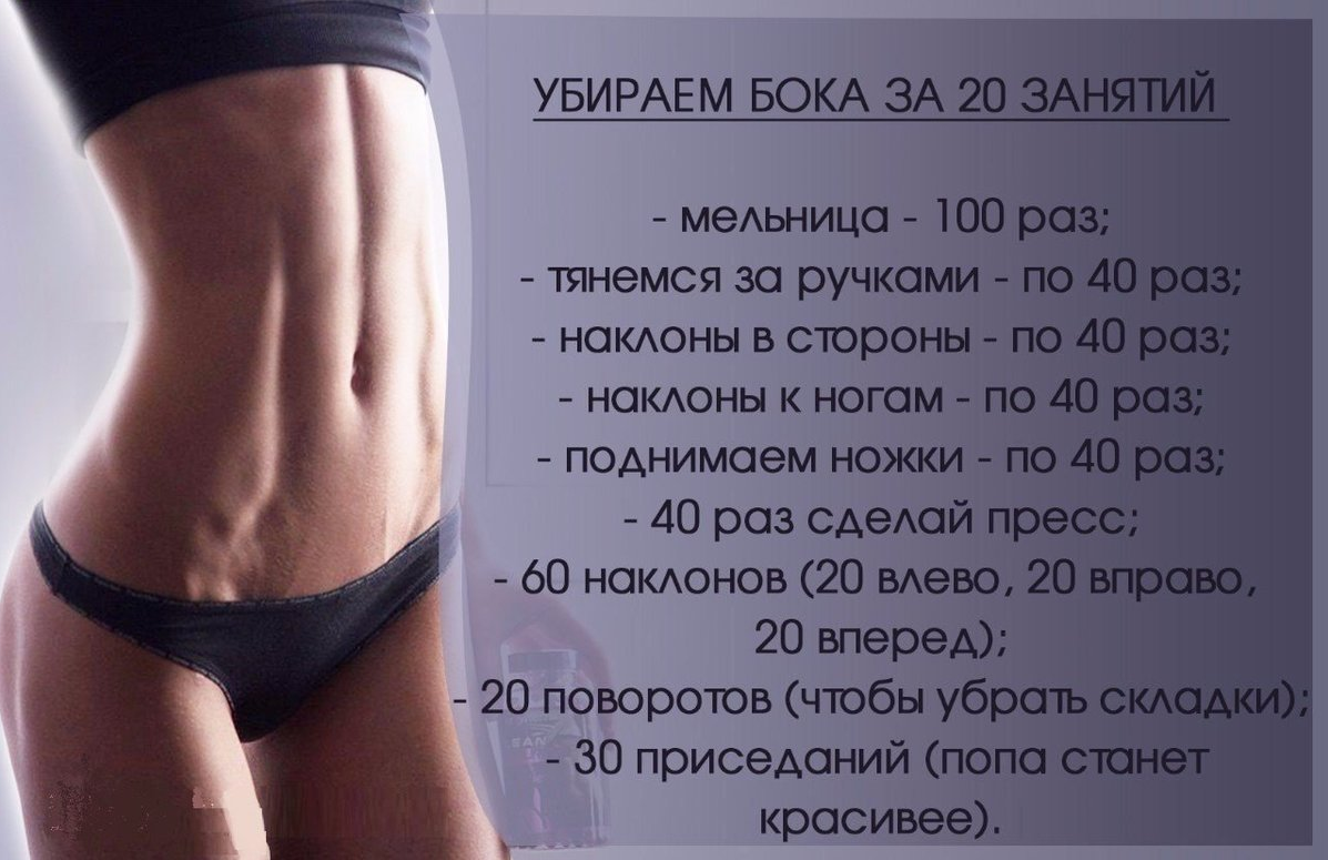 Мегаэффективный комплекс упражнений для похудения в области живота и боков. убрать бока в домашних условиях.
