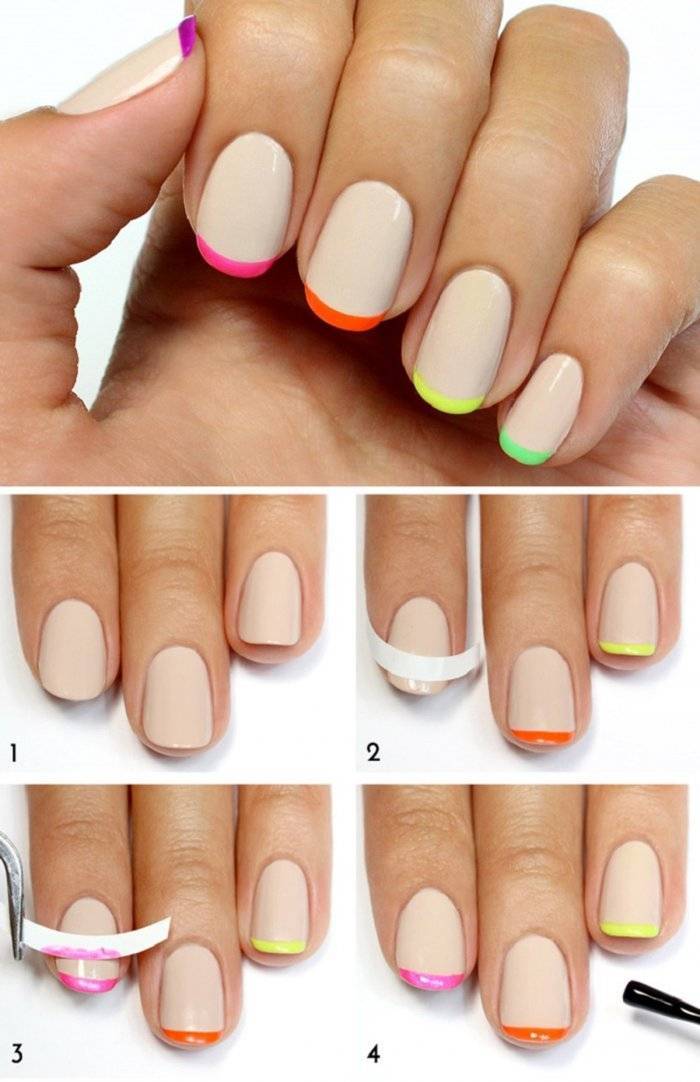 Как красиво накрасить ногти обычным лаком, гель-лаком дома 💅