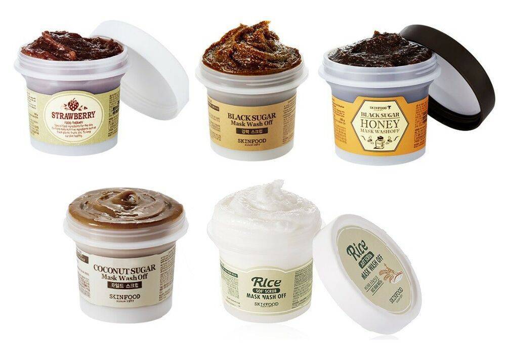 Skinfood Black Sugar Mask Wash Off Honey, Strawbarry