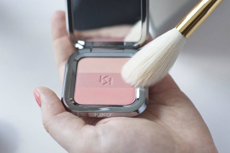 Kiko makeup review – color fever eyeshadow palette, moon dust face powder and shade fusion trio blush | stash matters
