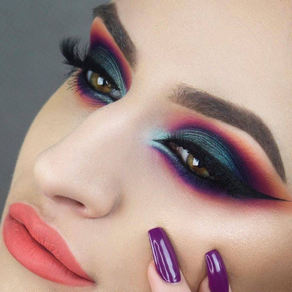 Неоновые тени: тренд 2021 года | actualbeauty