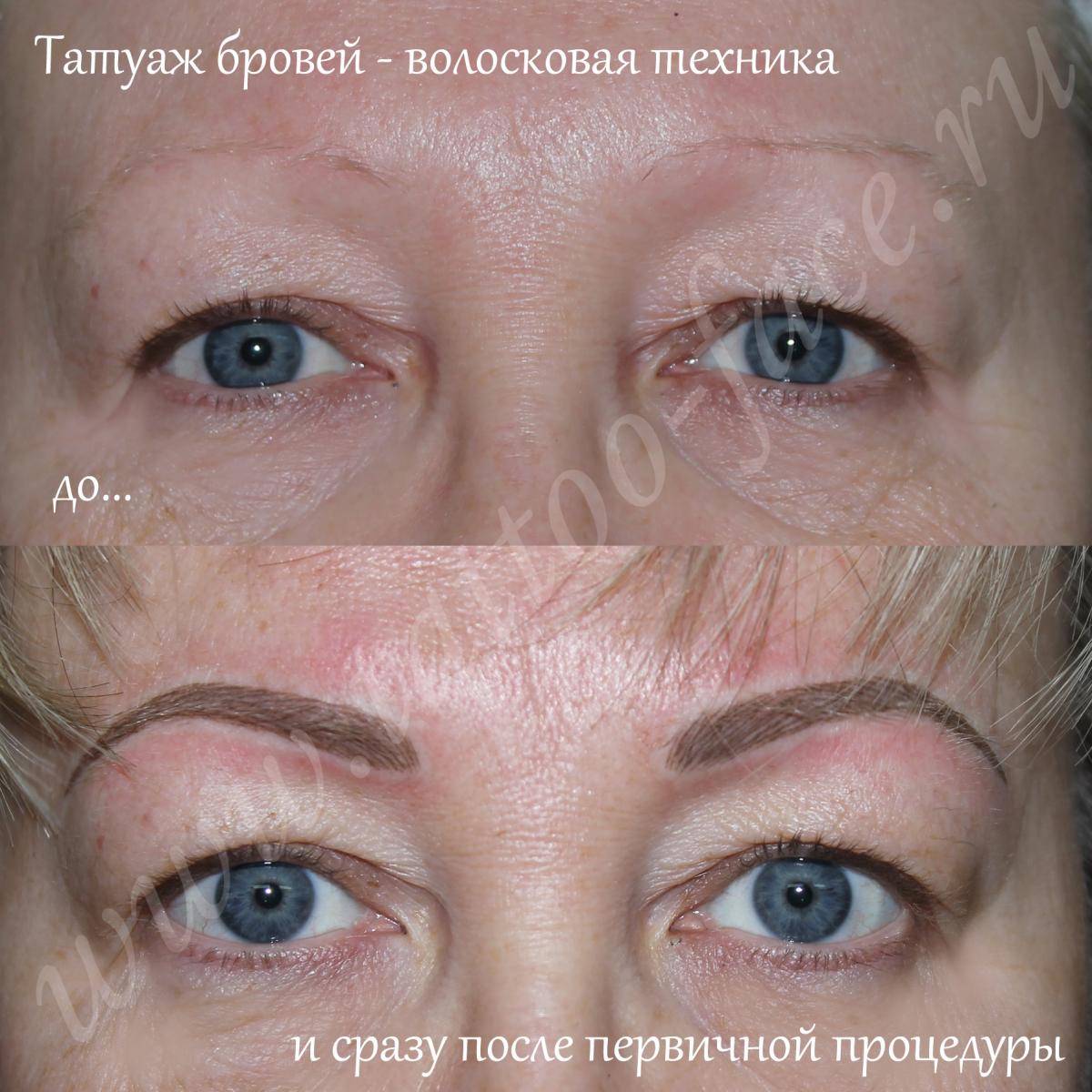 Волосковый татуаж бровей (66 фото) - техника нанесения, заживление и уход
