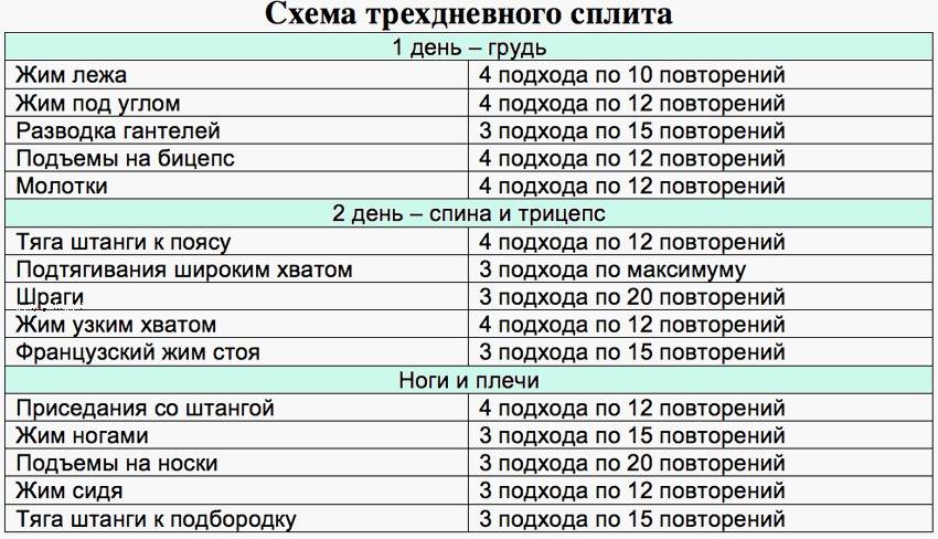 Лучший трехдневный план силовых тренировок для похудения