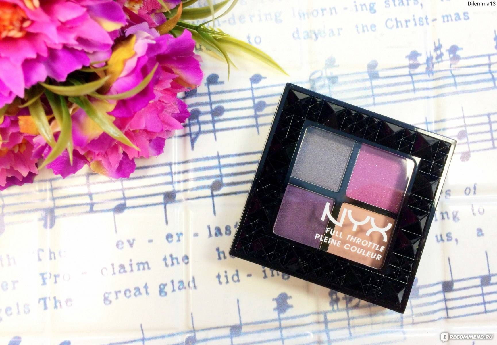 Обзор палеток теней для век full throttle shadow palette от nyx