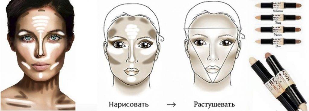 Макияж для квадратного лица от а до я