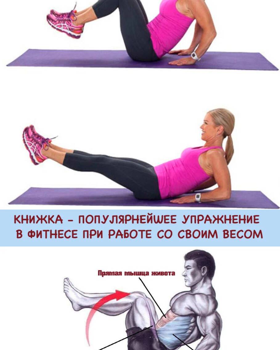 Упражнение склепка на полу: пресс, складка, польза, техника, книжка