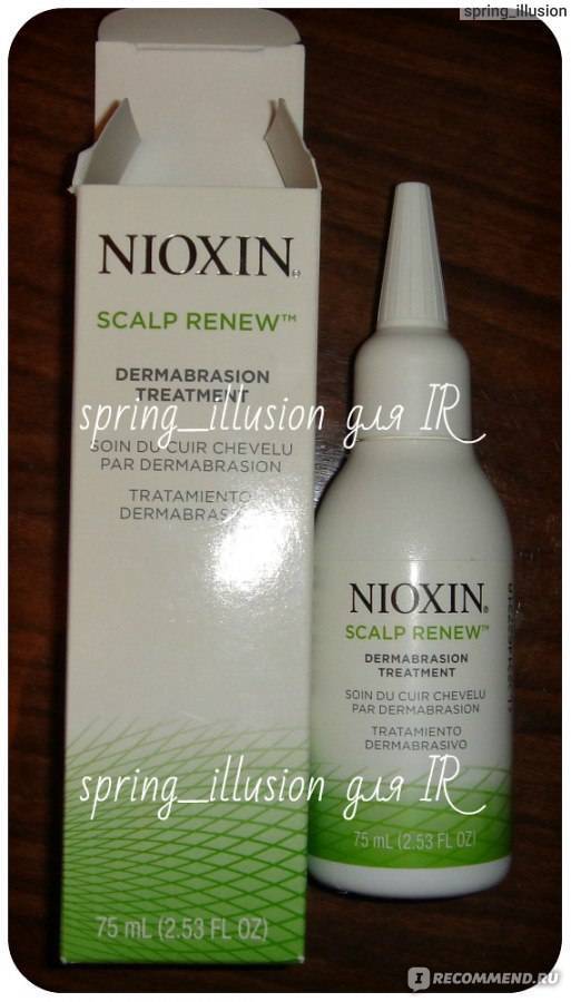 Пилинг для кожи головы nioxin scalp renew dermabrasion treatment: описание средства от ниоксин, состав, применение для ухода за волосами, а также плюсы и минусы_ | lonas.ru