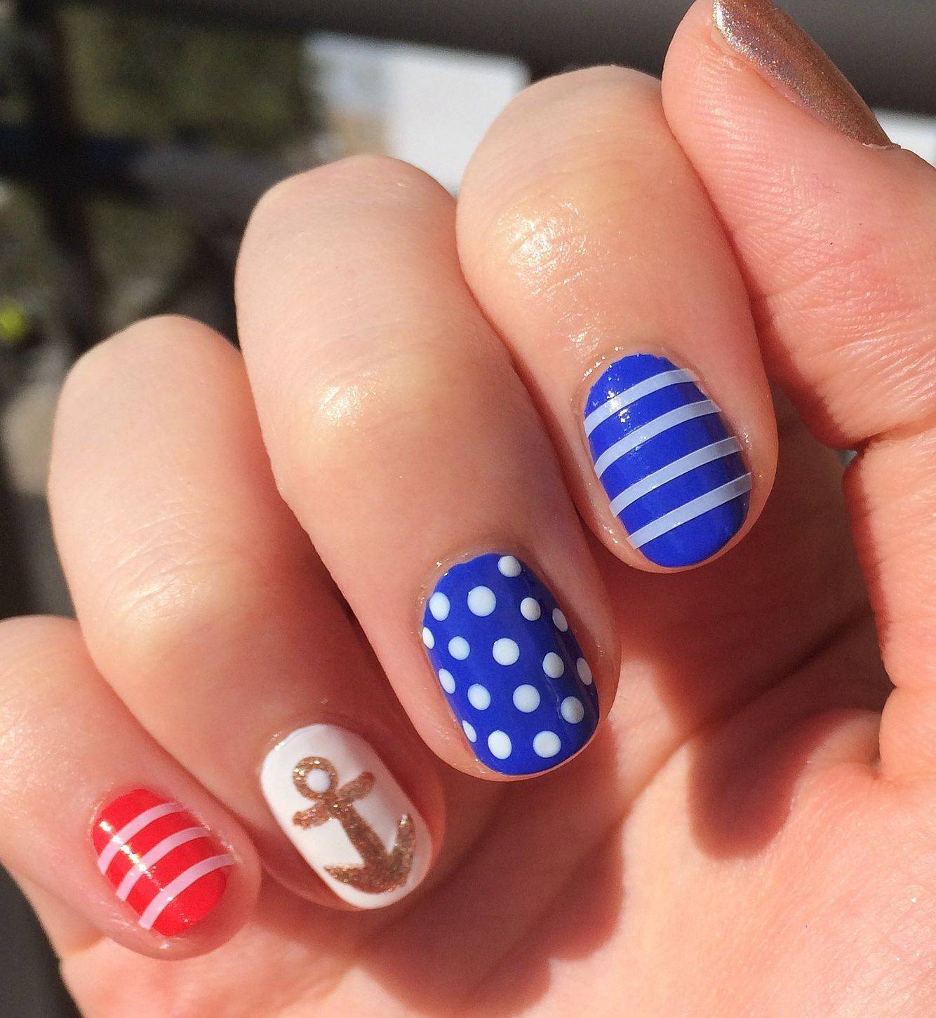 Морской маникюр, оригинальные идеи nail art