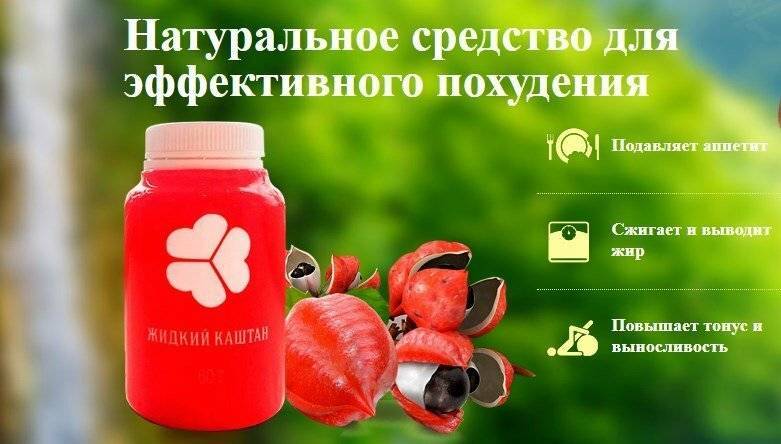 Как принимать жидкий каштан для похудения - реальные отзывы и противопоказания