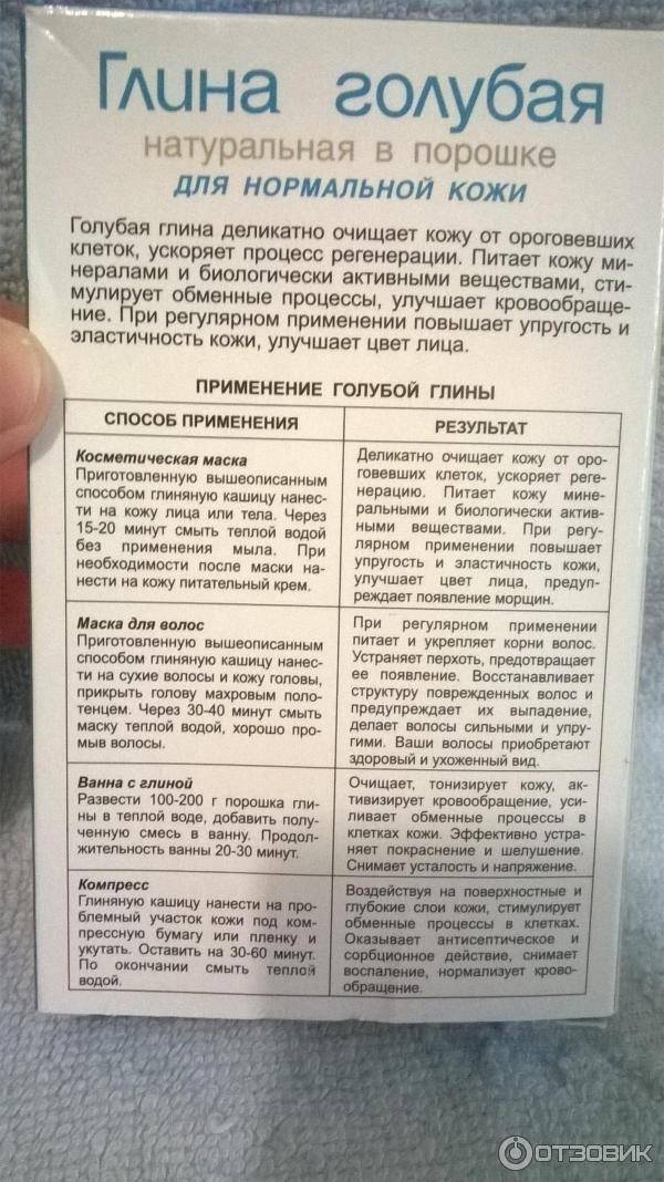 Голубая глина: свойства и применение природного минерала | parnas42.ru