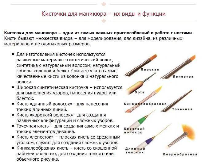 18 необходимых инструментов для дизайна ногтей и маникюра