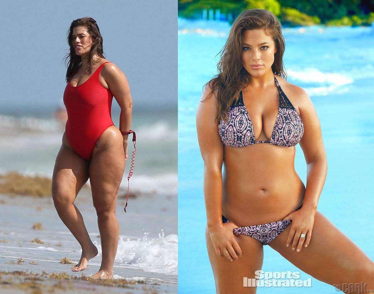 Как бы выглядели адель, эшли грэм и другие звезды plus size, если бы похудели