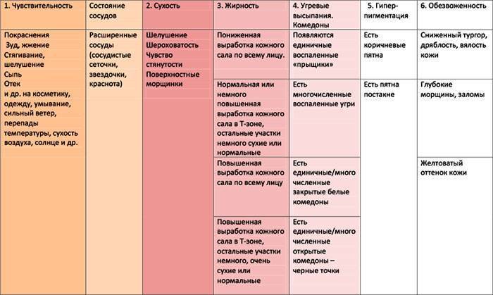 Об определении типов кожи лица в домашних условиях: характеристики, тест онлайн