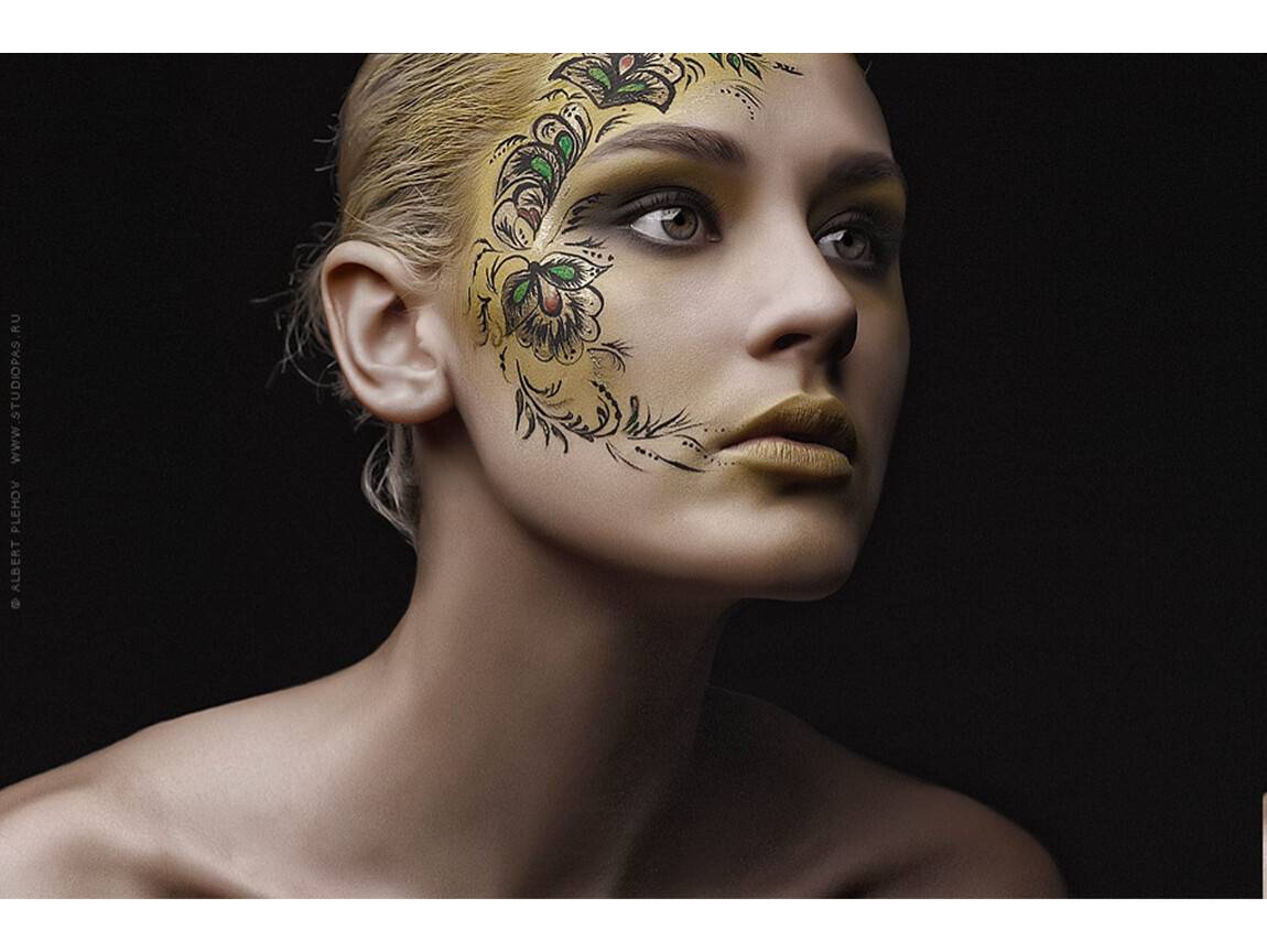 Фантазийный макияж, создание необычного, креативного, художественного make-up
