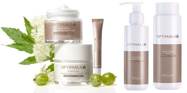 Серия от пигментации even out optimals орифлейм. средства от пигментных пятен орифлейм