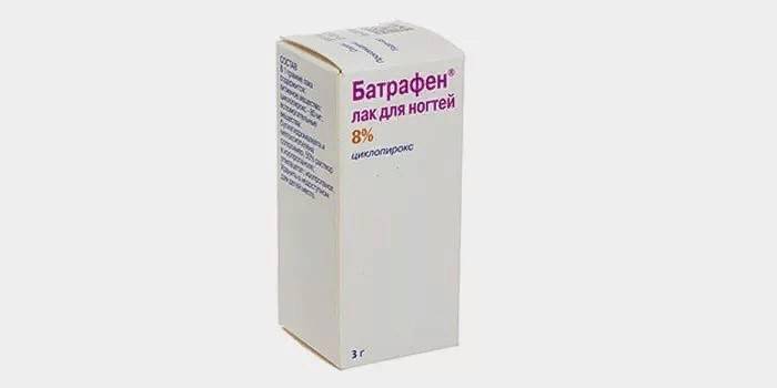 Батрафен — противогрибковый лак, его состав и способ применения