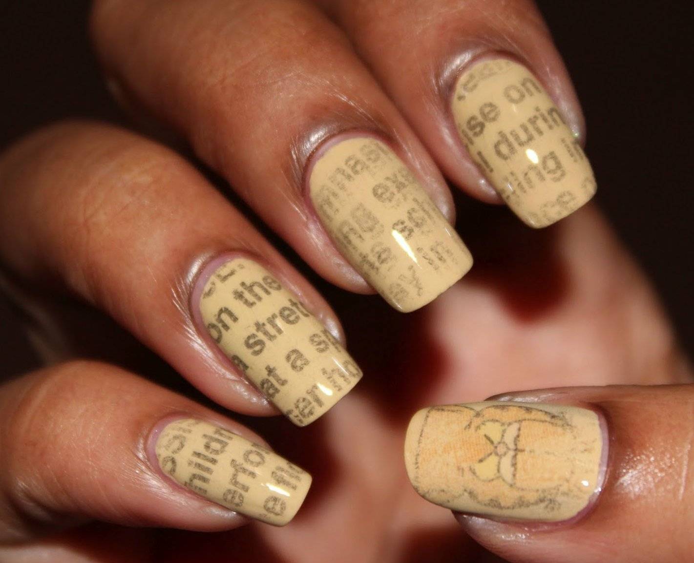 Как сделать газетный маникюр дома? - modnail.ru - красивый маникюр