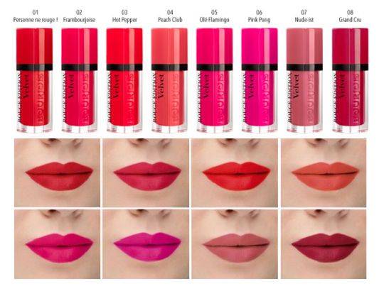 Помада буржуа вельвет (bourjois rouge edition velvet)